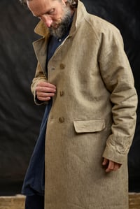 Image 12 of Raglan long Coat - Natural