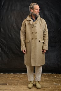 Image 10 of Raglan long Coat - Natural