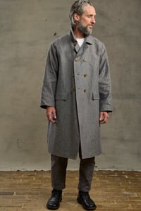Image 3 of Raglan long Coat - Grey