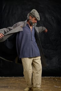 Image 20 of Raglan long Coat - Grey