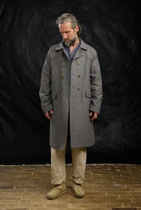 Image 23 of Raglan long Coat - Grey
