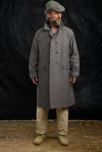 Image 24 of Raglan long Coat - Grey