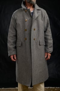Image 25 of Raglan long Coat - Grey