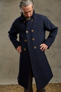 Image 1 of  Raglan long Coat - Japan Indigo