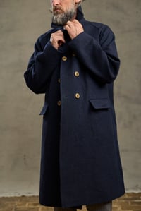 Image 2 of  Raglan long Coat - Japan Indigo