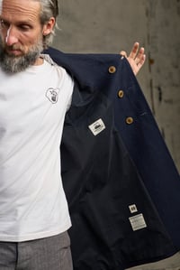 Image 10 of  Raglan long Coat - Japan Indigo