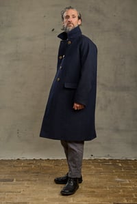Image 8 of  Raglan long Coat - Japan Indigo