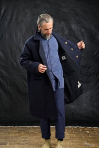 Image 20 of  Raglan long Coat - Japan Indigo