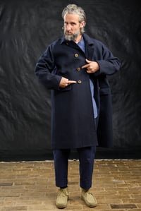 Image 17 of  Raglan long Coat - Japan Indigo