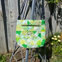 Image 1 of Vivid Patch Handmade Shoulder Bag Upcycled Vintage Fabrics & Denim