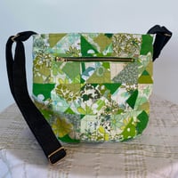 Image 2 of Vivid Patch Handmade Shoulder Bag Upcycled Vintage Fabrics & Denim