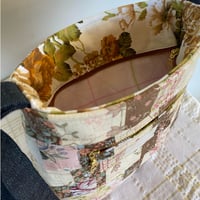 Image 4 of Dusty Bloom Handmade Shoulder Bag Upcycled Vintage Fabrics & Denim