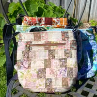Image 5 of Dusty Bloom Handmade Shoulder Bag Upcycled Vintage Fabrics & Denim