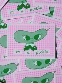 Image 2 of 'In a pickle' riso print