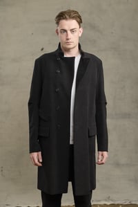 Image 2 of East End Moleskin Coat - Black 