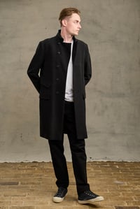 Image 7 of East End Moleskin Coat - Black 