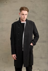 Image 3 of East End Moleskin Coat - Black 