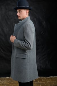 Image 4 of East End wool Coat -  Blue Herringbone £650.00 *M available