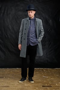 Image 6 of East End wool Coat -  Blue Herringbone £650.00 *M available