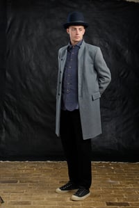 Image 10 of East End wool Coat -  Blue Herringbone £650.00 *M available
