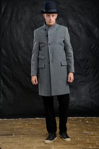 Image 15 of East End wool Coat -  Blue Herringbone £650.00 *M available