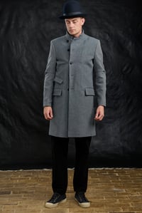 Image 16 of East End wool Coat -  Blue Herringbone £650.00 *M available