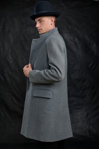 Image 18 of East End wool Coat -  Blue Herringbone £650.00 *M available
