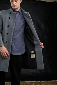 Image 19 of East End wool Coat -  Blue Herringbone £650.00 *M available