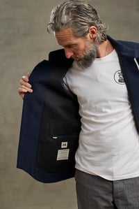 Image 17 of Chinwest wool Jacket - Navy Japanese £530.00