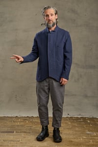 Image 16 of  Chinwest wool Jacket - Navy with Red stripe £530.00