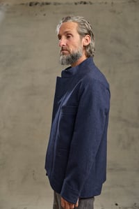 Image 14 of  Chinwest wool Jacket - Navy with Red stripe £530.00