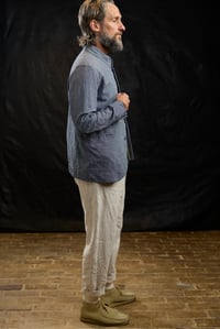 Image 14 of  Chinwest Jacket - Washed Blue Herringbone