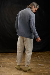 Image 16 of  Chinwest Jacket - Washed Blue Herringbone