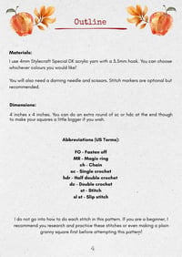 Image 2 of Apple Grove Granny Square Pattern - DIGITAL PDF INSTRUCTIONS 