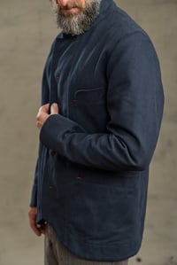 Image 8 of Chinwest Jacket - Navy twill