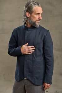 Image 1 of Chinwest Jacket - Navy twill