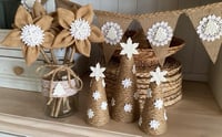 Image 4 of Small White Rustic Christmas Tree - 18cm 