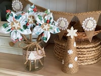 Image 1 of Large White Rustic Christmas Tree 25cm