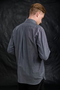 Image 13 of Huegnoit Shirt - Blue Grey cotton 