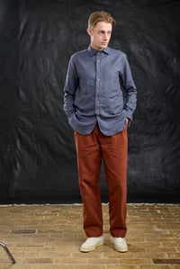 Image 2 of Huegnoit Shirt - Italian Grey brushed soft cotton