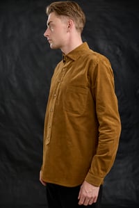 Image 4 of Huegnoit Shirt - Tan Corduroy 