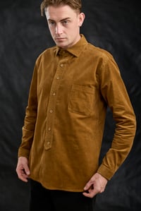 Image 9 of Huegnoit Shirt - Tan Corduroy 
