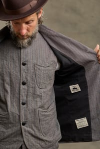 Image 19 of  Twist Jacket - Italian Grey Stripe 