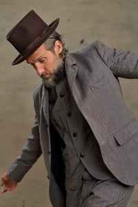 Image 20 of  Twist Jacket - Italian Grey Stripe 