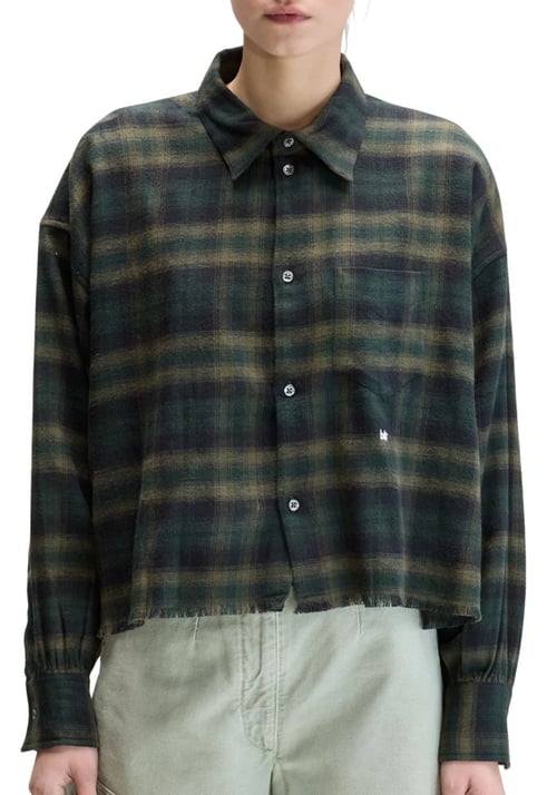 Image of 1-Camisa Kraft Cuadro verde crop