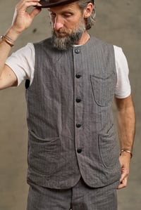 Image 4 of Clayton Gilet - Grey Stripe 