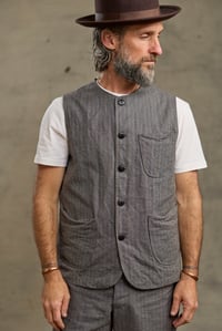 Image 5 of Clayton Gilet - Grey Stripe 