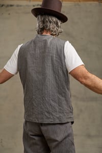 Image 8 of Clayton Gilet - Grey Stripe 