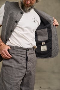 Image 11 of Clayton Gilet - Grey Stripe 