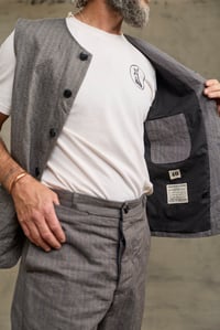 Image 12 of Clayton Gilet - Grey Stripe 